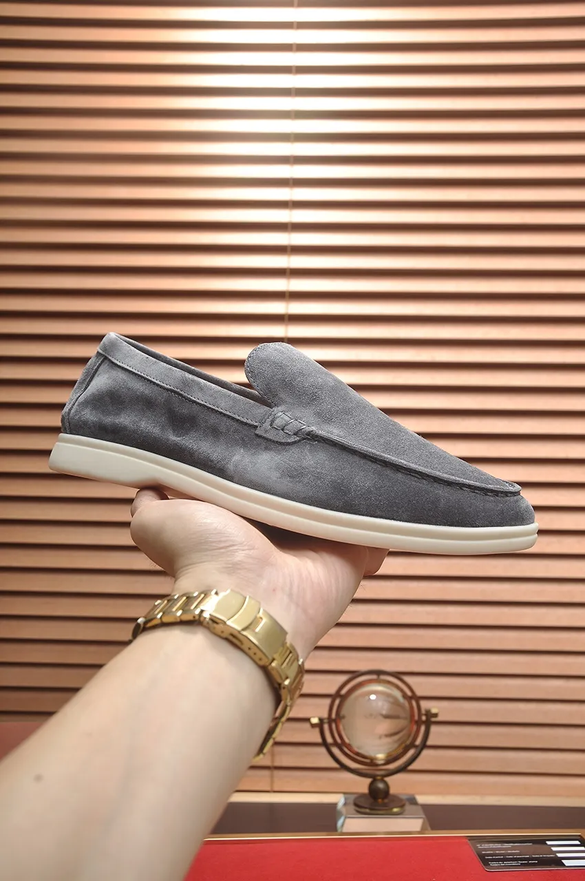 Men's shoes 💰400💶[𝐥𝐨𝐫𝐨 𝐏𝐢𝐚𝐧𝐚] [Couple model] High-end quality, affordable price, LP classic loafers, Italian treasure brand, the only brand that can match Hermès! Only after wearing it do we know that we can’t live up to our feet. Women’s code: 35-40 (customized sizes 34, 41, 42 are non-returnable) Men’s code: 38-44 (customized 45, 46, 47, 48 are non-refundable) Fabric: Customized imported cashmere Lining: Customized imported fetal cowhide Foot: Imported benzene-dyed calfskin Outsole: Exclusive original glass rubber outsole